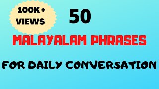 50 Malayalam Phrases amp words for Daily ConversationFluent in MalayalamMalayalam words [upl. by Hgielrahc]