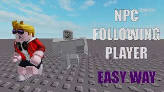 Making NPC follow closest player easy way  Roblox Studio NPC Tutorial [upl. by Ssilb101]