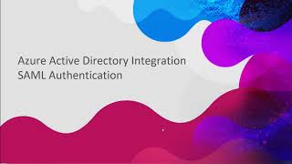 3 Configuring SAML authentication and authorization [upl. by Lipski]