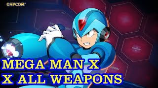 Megaman X  X All Weapons [upl. by Kitti]