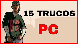 🔥15 TRUCOS para GTA San Andreas para PC CLAVESCODIGOS de GTA SA PC Armas Jetpack Vida Infinita [upl. by Yenmor]