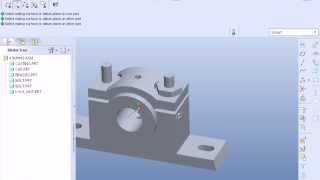 Pro ePro Engineer Plummer Block Assembly Tutorial easy [upl. by Goldberg]