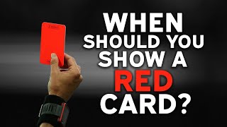 When Should You Show a Red Card Soccer Red Card Tutorial [upl. by Peednama]