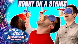 Doughnut on a String Challenge  Ant and Dec v SORTEDfood [upl. by Kwan874]