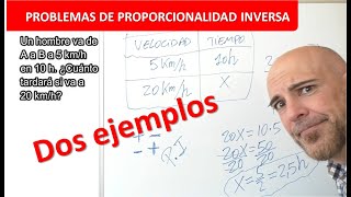 PROBLEMAS DE PROPORCIONALIDAD INVERSA [upl. by Mohamed]