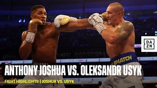 FIGHT HIGHLIGHTS  Anthony Joshua vs Oleksandr Usyk [upl. by Engdahl]