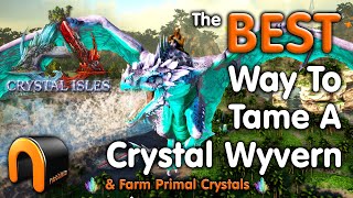 ARK How To Tame Crystal Wyverns amp Farm Primal Crystals [upl. by Beasley]