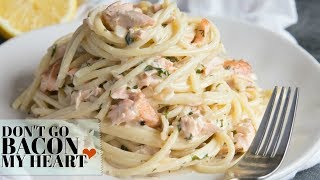 Salmon Pasta in a Creamy Dill Sauce [upl. by Nnaer]