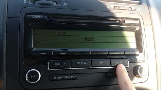 VW RCD 310 BLUETOOTH MENU [upl. by Crowley]