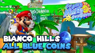 All 30 Blue Coins in Bianco Hills Guide  Super Mario Sunshine  3D All Stars Nintendo Switch [upl. by Mailliwnhoj242]