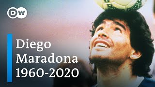 Football legend Diego Maradona dies at 60  DW News [upl. by Gaal972]