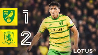 HIGHLIGHTS  Norwich City 12 Middlesbrough [upl. by Nanji]