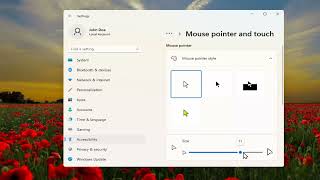 How To Change Mouse Pointer Size On Windows 11 Tutorial [upl. by Eetnwahs427]