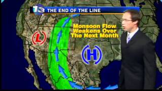 Mark Ronchetti KRQE Weather Forecast 82911 [upl. by Shena]