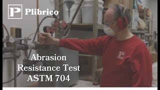 Plibrico Company  Abrasion Test ASTM 704 [upl. by Aiyot597]