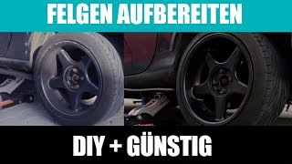 Bordsteinschäden Reparieren  Felgen aufbereiten für 20€  HowTo DIY Guide [upl. by Ursulina367]