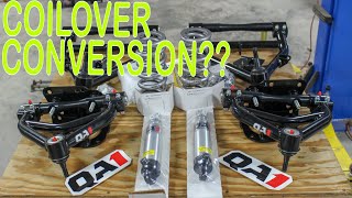 QA1 Coilover and Tubular Arms Install on the 86 C10 [upl. by Athalia]