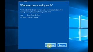 How to Disable Warning Message quotWindows Protected Your PCquot on Windows 10 [upl. by Zosema736]