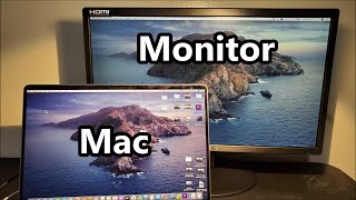 MacBook How to Connect to Monitor amp MirrorExtendChange Main Display [upl. by Aiepoissac400]