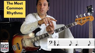 The Most Common Rhythms amp How To Make Bass Lines With Them Also How To Play In Time [upl. by Aicatsal]