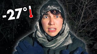 OVERNIGHT Survival in Alaskan Wilderness GONE WRONG [upl. by Francoise137]