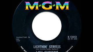 1966 HITS ARCHIVE Lightnin’ Strikes  Lou Christie a 1 recordmono 45 [upl. by Koorb]