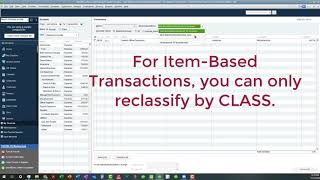 QuickBooks Desktop  Batch Reclassify Transactions Overview [upl. by Aynas103]