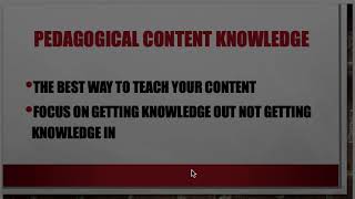 Pedagogical Content Knowledge [upl. by Ninetta862]