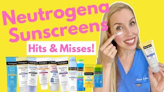 The Truth About Neutrogena Sunscreen Hits and Misses  NOT SPONSORED  Dermatologist Reviews [upl. by Gwyn766]