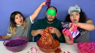 IZZY amp MARY CHEATED Blindfolded Slime Challenge [upl. by Yhtorod]