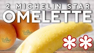 The Secret of the Perfect Folded Omelette Two Michelin Star Method  Easy  Fluffy [upl. by Alaham]