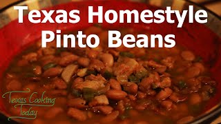 Texas Homestyle Pinto Beans Recipe Tutorial S5 Ep 506 [upl. by Ehcram754]