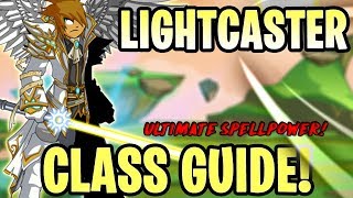 AQW  LightCaster Class Guide Enhancements Class Skills Combos Soloing Farming PvP [upl. by Oderfliw]