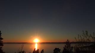 Timelapse of sunset in Norway  Earth spinning or Sun moving [upl. by Leif783]