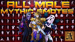 All Mythic Emotes and Outfits  Male  Pubg Mobile 3rd Anniversary Special  ArduzAi [upl. by Lacy]