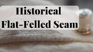 Hand Sew A Backstitched FlatFelled Seam RIGHT HANDED [upl. by Mika]