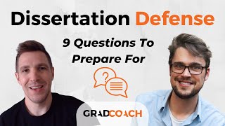 Preparing For Your Dissertation Defense Viva Voce 9 Questions You MUST Be Ready For  Examples [upl. by Richlad613]