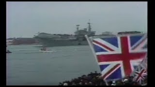 British Armada Set Sail for War in the Falklands  CBS Evening News  April 5 1982 [upl. by Aekal]