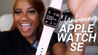 Apple Watch SE Unboxing and Setup  First Impressions [upl. by Wilhelmina828]