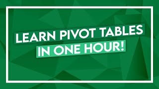 Pivot Table Tutorial  Learn PivotTables in 1 Hour  Excel Crash Course [upl. by Necila]