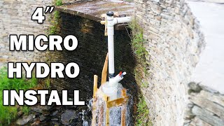 Installing the 4 inch Micro Hydro Unit [upl. by Jeanie]