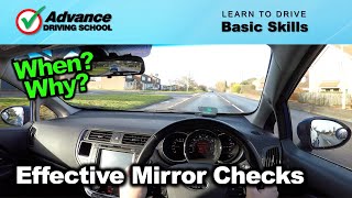 Effective Mirror Checks  Learn to drive Basic skills [upl. by Robers]