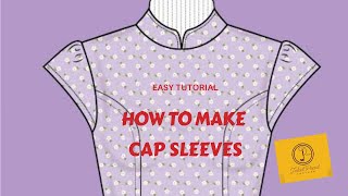 How to make Cap Sleeves [upl. by Netsuj]