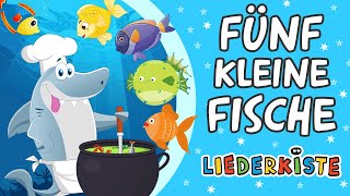 Fünf kleine Fische  Kinderlieder zum Mitsingen  Liederkiste [upl. by Lutero]