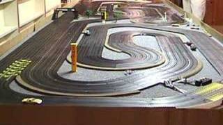 Thunderjet Slot Car Racing at Thunder Road  Vintage Crash amp Burn [upl. by Hazmah]