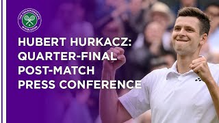 Hubert Hurkacz QuarterFinal Press Conference  Wimbledon 2021 [upl. by Auvil]