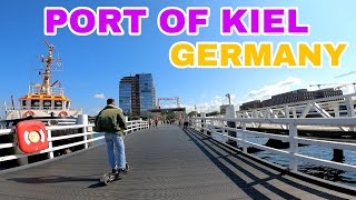 PORT OF KIEL GERMANY  WALKING TOUR [upl. by Enerod]