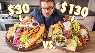 30 Charcuterie Board vs 130 Charcuterie Board  But Cheaper [upl. by Rakia]