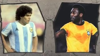 Pele VS MaradonaLegendary Tricks and Skills [upl. by Eeleak]