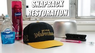 How to Restore Vintage Snapbacks EASIEST WAY A Quick Thrift Fix [upl. by Cressi]